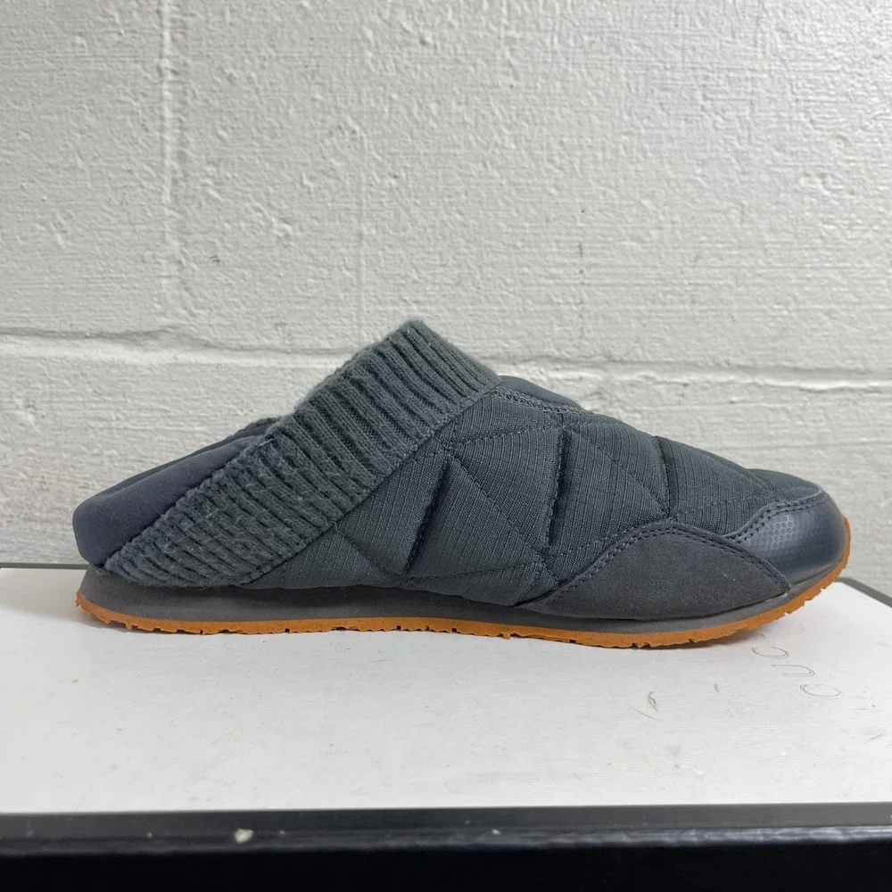 Teva ReEmber 1125472‎ Grey Quilted Comfort Slippers Slip On Men's 8 US/7 UK
